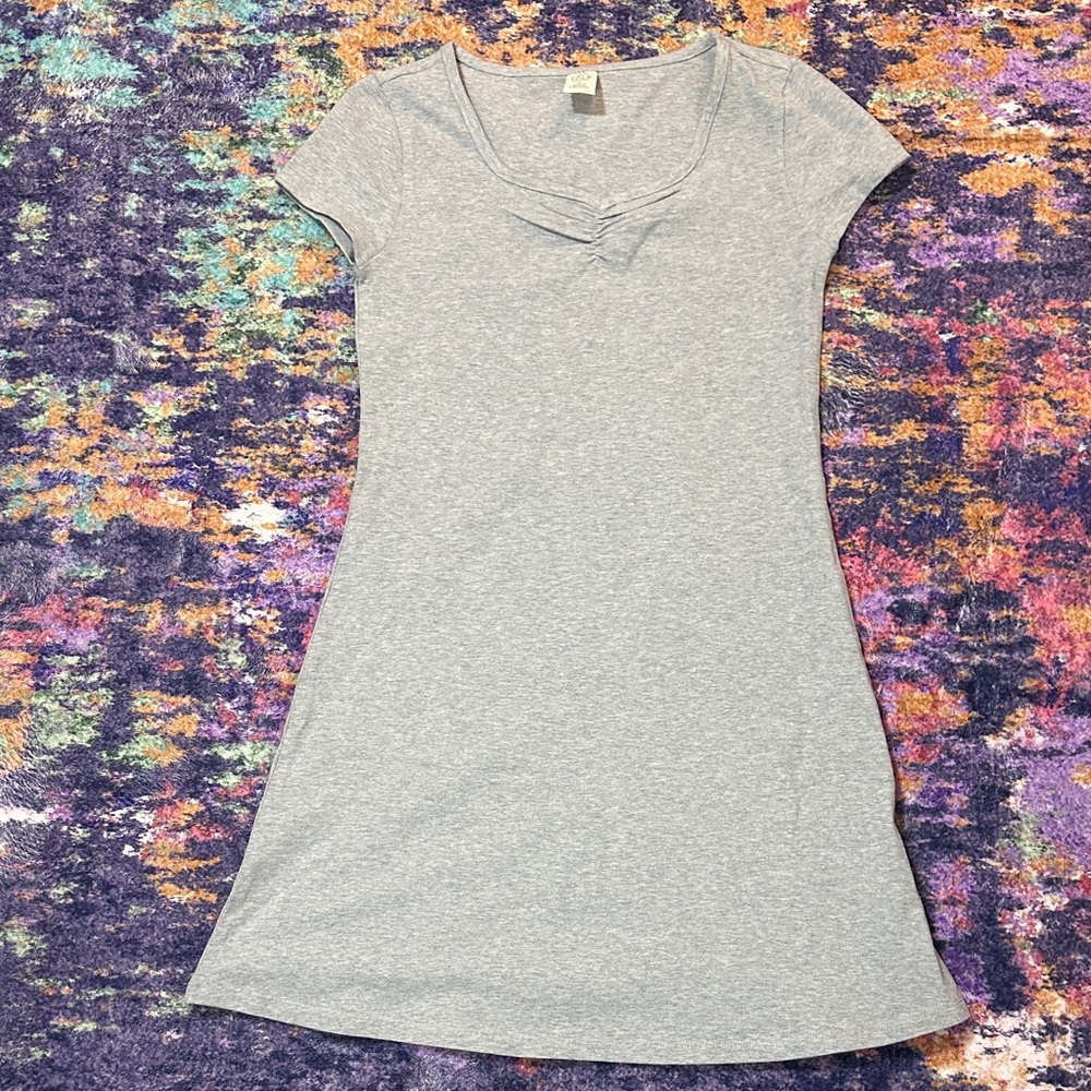 T&B Gray Cap Sleeve Dress Large